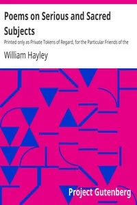 Poems on Serious and Sacred Subjects