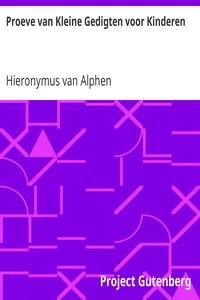Proeve van Kleine Gedigten voor Kinderen