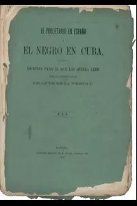 El proletario en EspaÃ±a y el Negro en Cuba