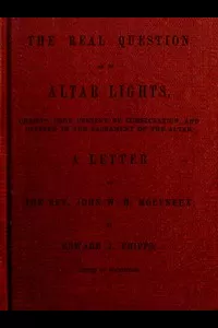The Real Question as to Altar Lights