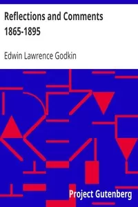 Reflections and Comments 1865-1895
