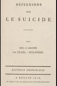 RÃ©flexions sur le suicide