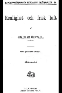 Renlighet och frisk luft