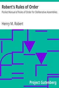 Robert's Rules of Order