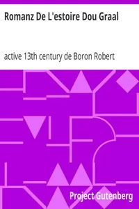Romanz De L'estoire Dou Graal