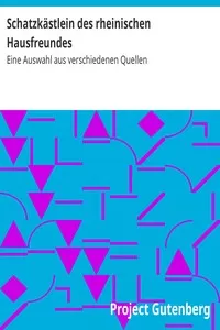 SchatzkÃ¤stlein des rheinischen Hausfreundes