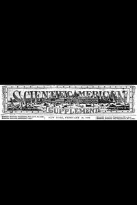Scientific American Supplement, No. 633,  February 18, 1888