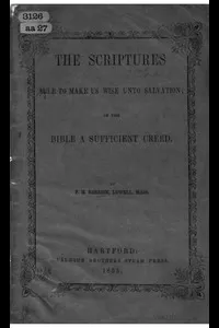 The Scriptures Able to Make Us Wise Unto Salvation