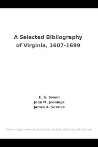 A Selected Bibliography of Virginia, 1607-1699