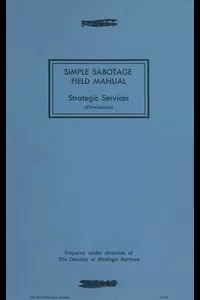 Simple Sabotage Field Manual