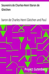 Souvenirs de Charles-Henri Baron de Gleichen