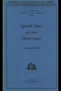 Special Days and Their Observance