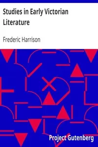 Studies in Early Victorian Literature