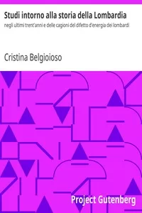 Studi intorno alla storia della Lombardia