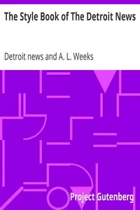 The Style Book of The Detroit News