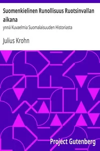 Suomenkielinen Runollisuus Ruotsinvallan aikana