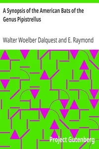 A Synopsis of the American Bats of the Genus Pipistrellus