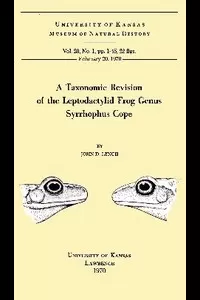 A Taxonomic Revision of the Leptodactylid Frog Genus Syrrhophus Cope