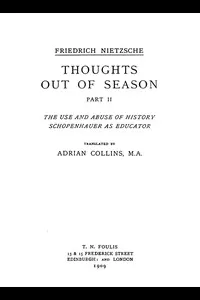 Thoughts Out of Season, Part II