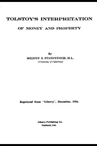 Tolstoy's interpretation of money and property
