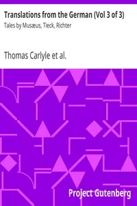 Translations from the German (Vol 3 of 3): Tales
