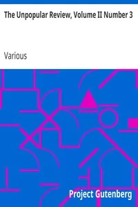 The Unpopular Review, Volume II Number 3