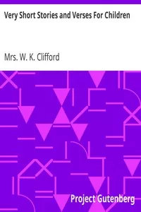 Very Short Stories and Verses For Children