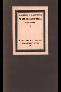Wir Menschen: Gedichte