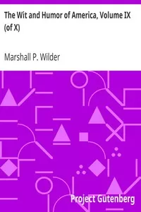 The Wit and Humor of America, Volume IX (of X)