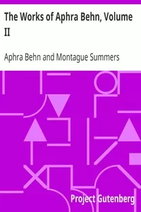 The Works of Aphra Behn, Volume II