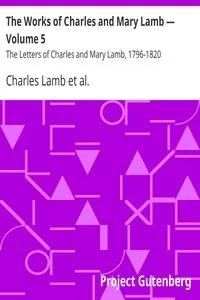 The Works of Charles and Mary Lamb â€” Volume 5