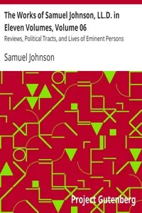 The Works of Samuel Johnson, LL.D. in Eleven Volumes, Volume 06